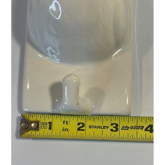 Ceramic Duck Goose Head Towel Holder Hanger Country Wall Hanger Hook Farmhouse - Picture 11 of 11